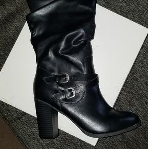 Womens Style & Co. Blk Boots